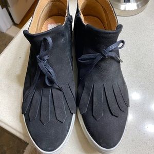 REDUCED Seychelles  Kiltie Black Suede Fringe